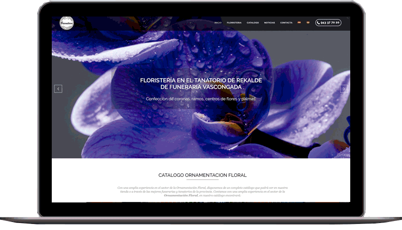 Diseño web: Floristería Buenetxea