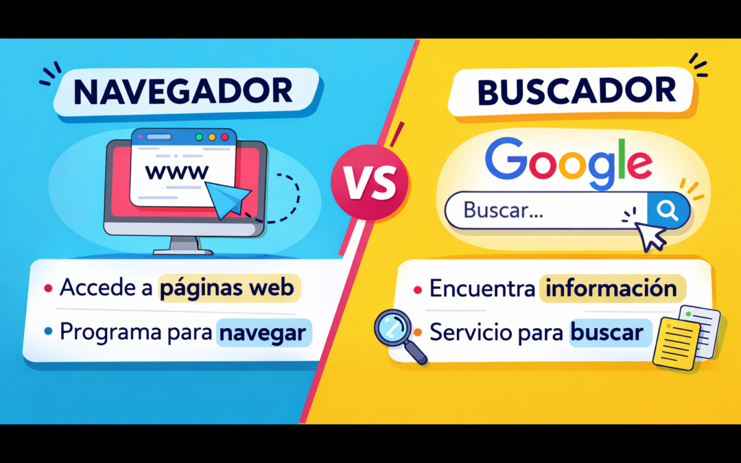 Diferencias entre navegador y buscador