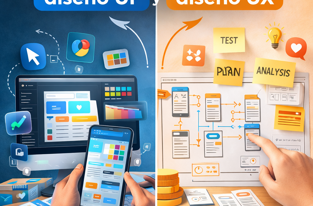 Diferencias entre diseño UI y UX
