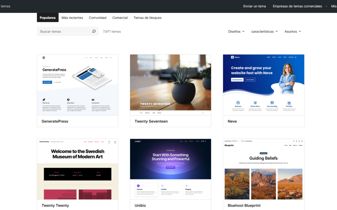 Cómo elegir una plantilla de WordPress: guía completa para tu web